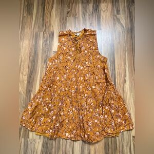 BB DAKOTA by STEVE MADDEN Floral Sleeveless Dress in Orange